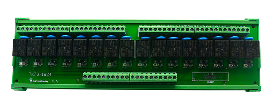 TK73 Series 16 Channel 24V Relay - DIN Rail